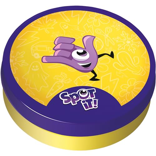 Asmodee Spot It Classic Card Game 2024 Refresh EcoBlister Edition 5in1 Visual Perception Game for Quick Reflexes and Family Fun Ages 6 28 Players 10 Minute Playtime
